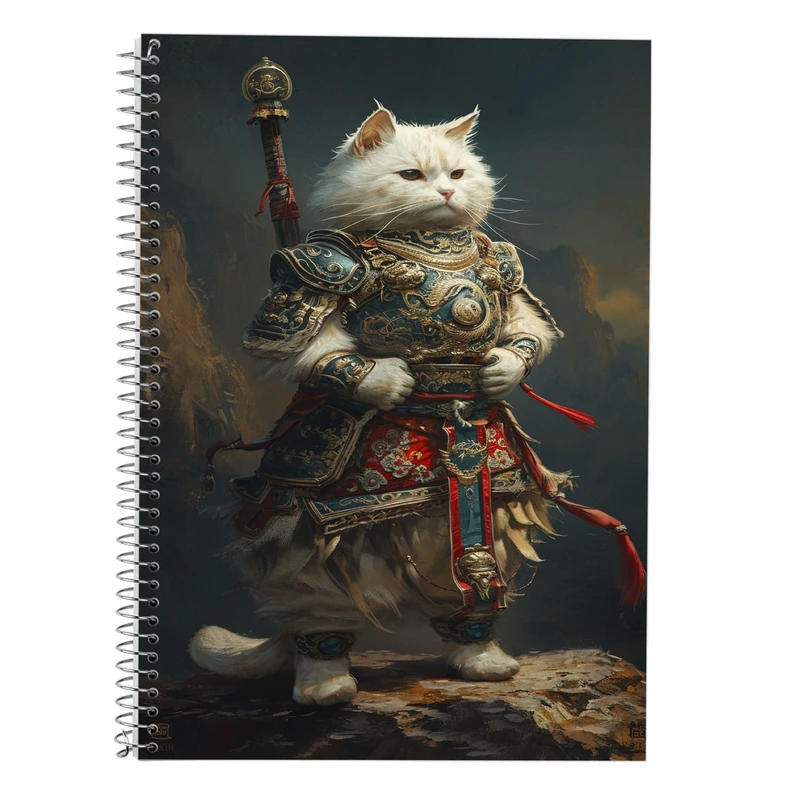 دفتر زبان 50 برگ مدوپد مدل سه خط طرح حیوانات جنگجو کد DF14913