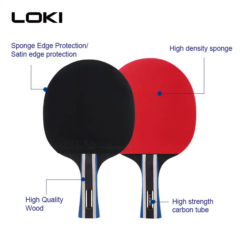 راکت پینگ پنگ لوکی مدل 2 ستاره کربنی کد 52