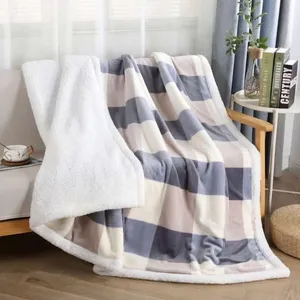 پتو طرح چهارخانه سایز 220×200 سانتی متر