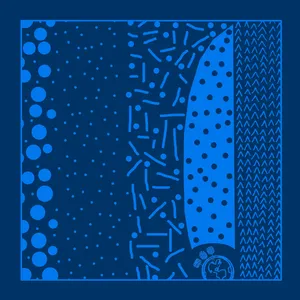 کادوپیچ پارچه‌ای گوشه طرح کهکشان