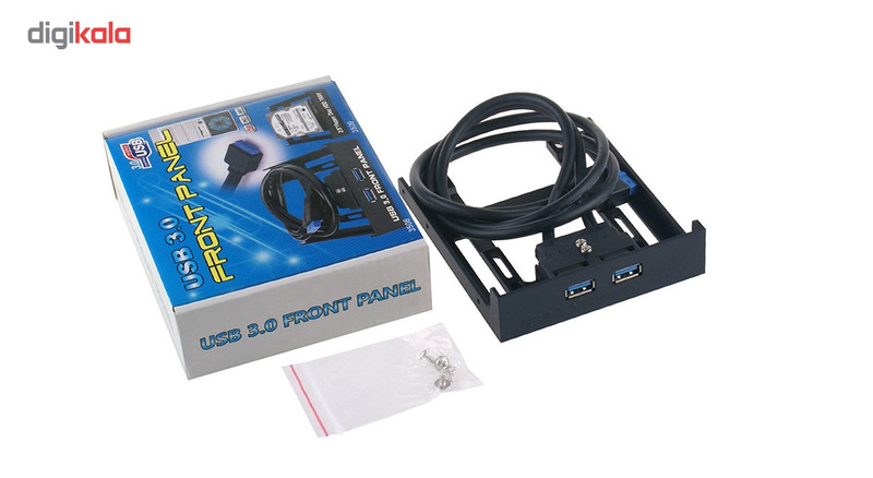 هاب USB3.0 دو پورت جلوی کیس مدل 20Pin