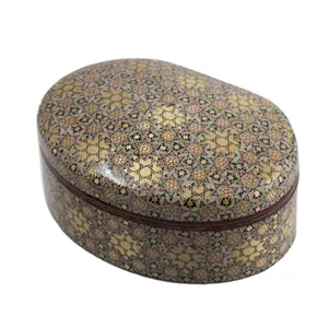 جعبه جواهرات خاتم کاری رستا طرح  41-16-101