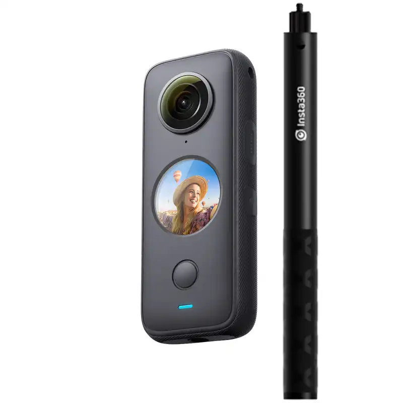 دوربین فیلم برداری ورزشی اینستا 360 مدل One X2 به همراه مونوپاد نامرئی SUN0238