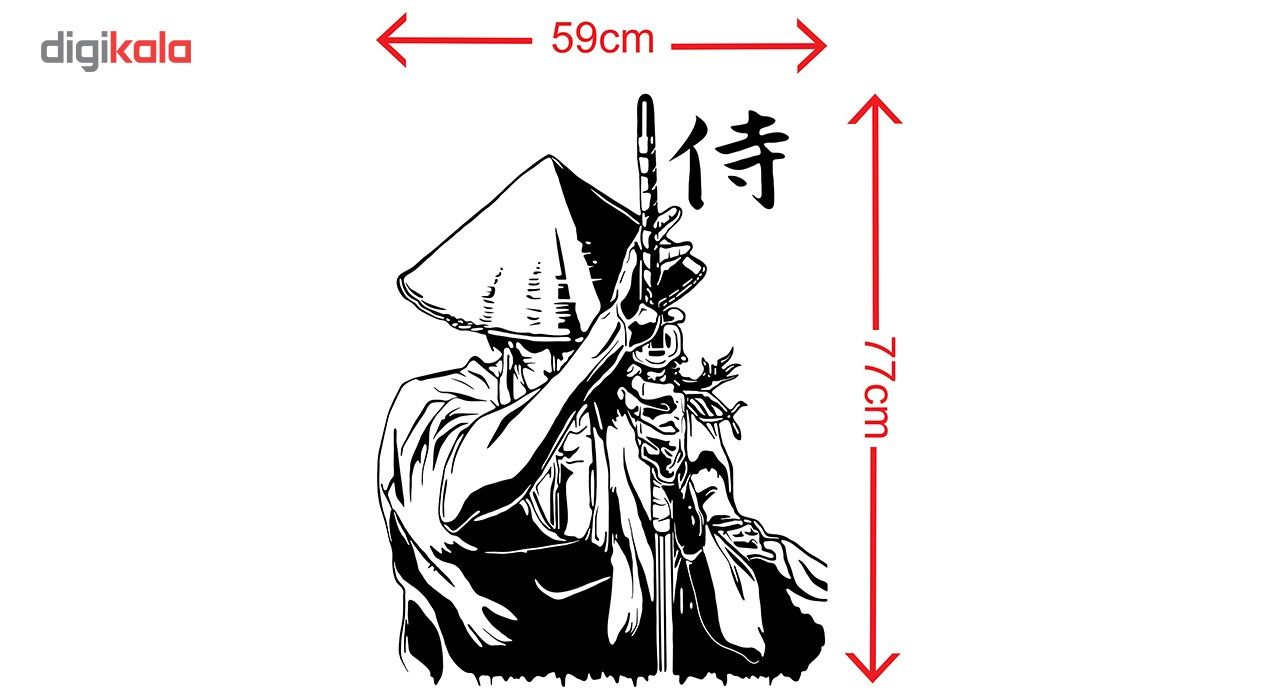 استیکر دیواری طرح Ronin Samurai main 1 3