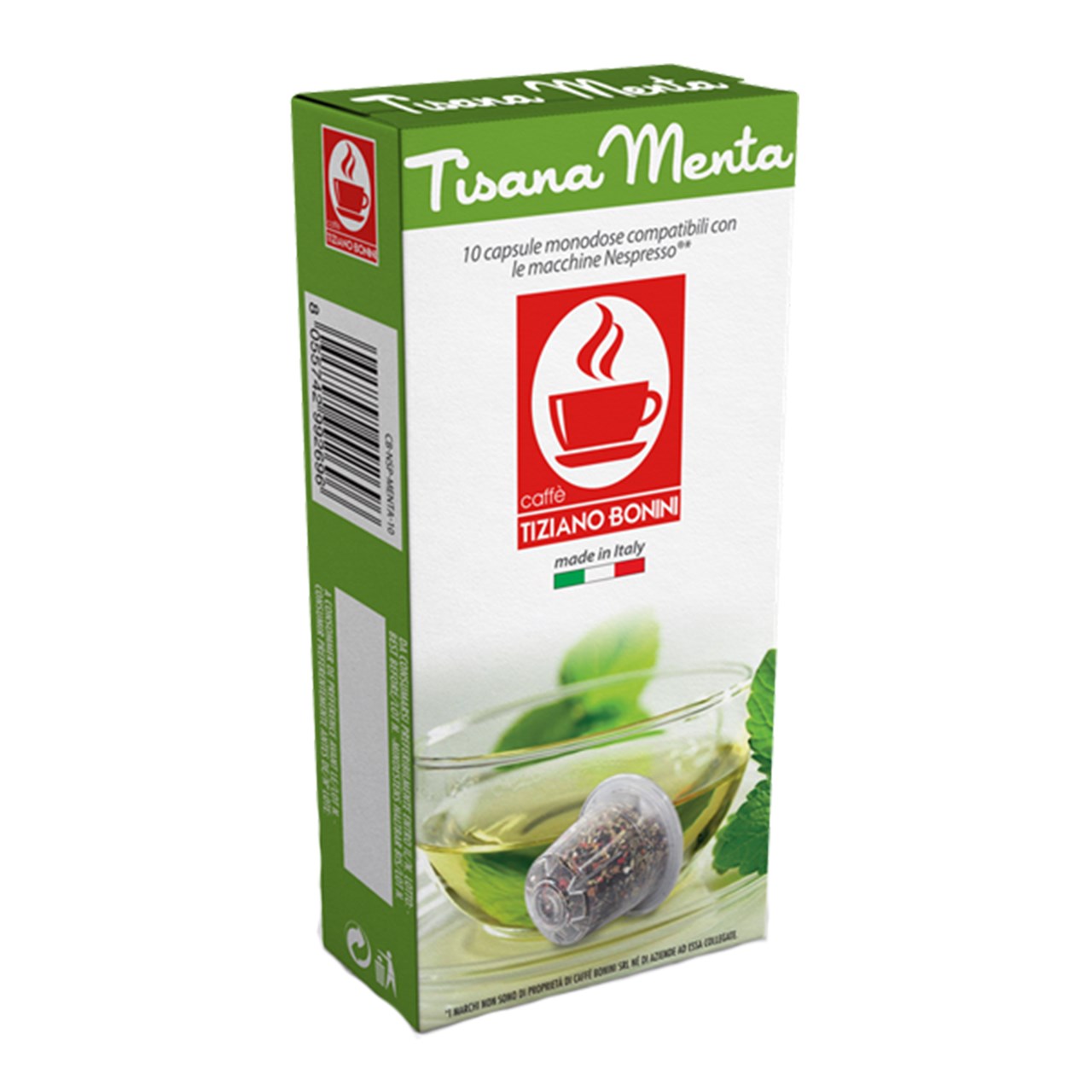 کپسول چای سبز تیزیانو بونینی مدل Tisana Menta