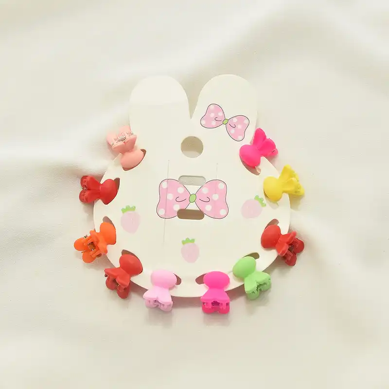 کلیپس مو زنانه مدل بیبی ریز مدل خرگوش بسته 8 عددی