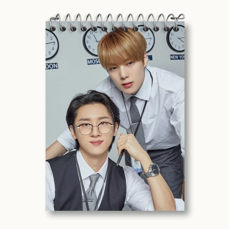 دفتر یادداشت 50 برگ خندالو مدل گروه مانستا اکس Monsta X کد 21205