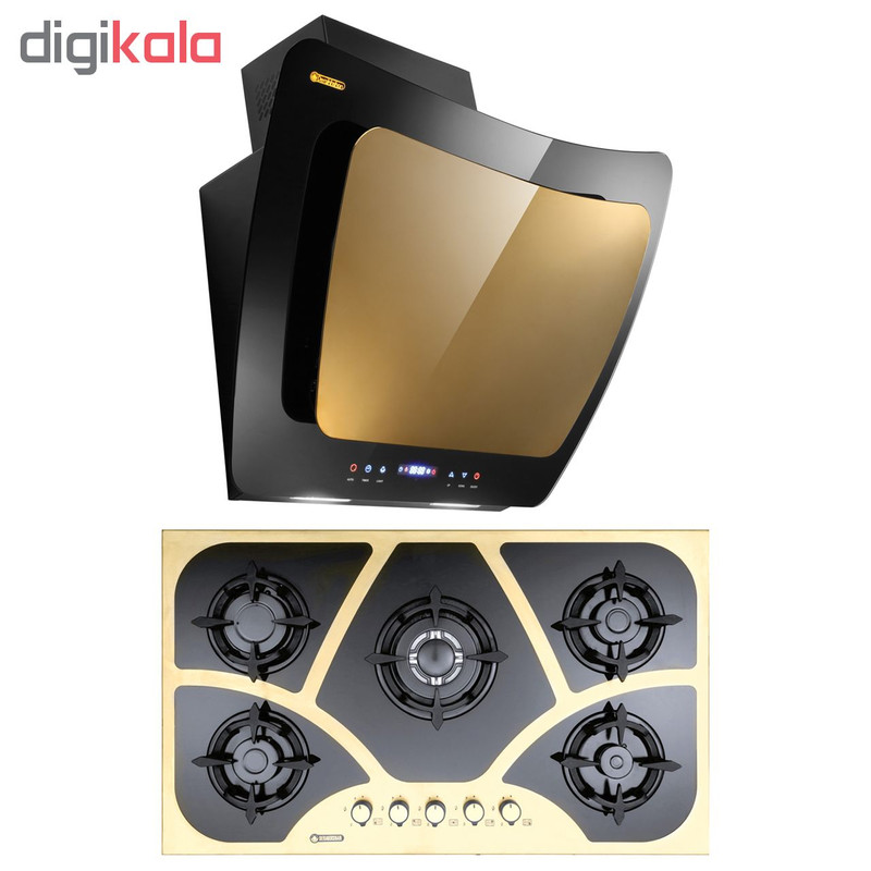 هود و اجاق گاز صفحه ای درخشان مدل کلون G630