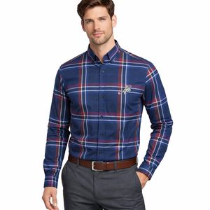پیراهن آستین بلند یقه برگردان با تنخور معمولی (regular fit) مردانه مدل 5682-41