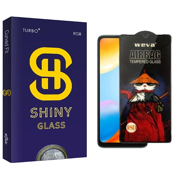 محافظ صفحه نمایش آتوچبو مدل Shiny Airbag مناسب برای گوشی موبایل شیائومی Redmi 10C / Redmi 12C / Poco C40 / Redmi A3