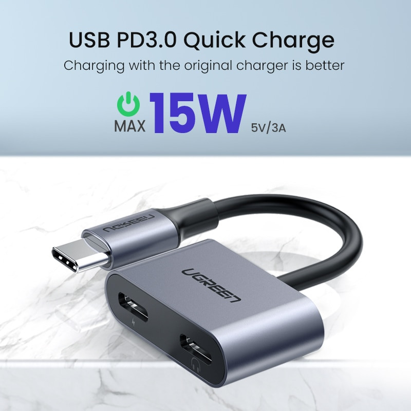 هاب دو پورت USB-C یوگرین مدل CM232-60165