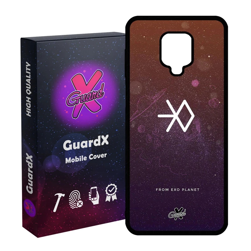 کاور گارد ایکس طرح Exo مدل Glass10021 مناسب برای گوشی موبایل شیائومی Redmi Note 9S / Note 9 Pro / Note 9 Pro Max