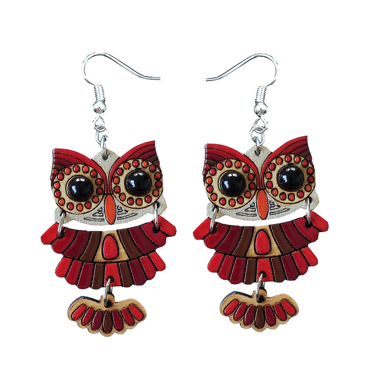 گوشواره دخترانه مدل جغد 08