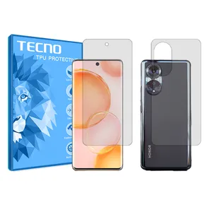 Tecno HyGEL model transparent screen protector suitable for Honor 50 mobile phone along with the back protector