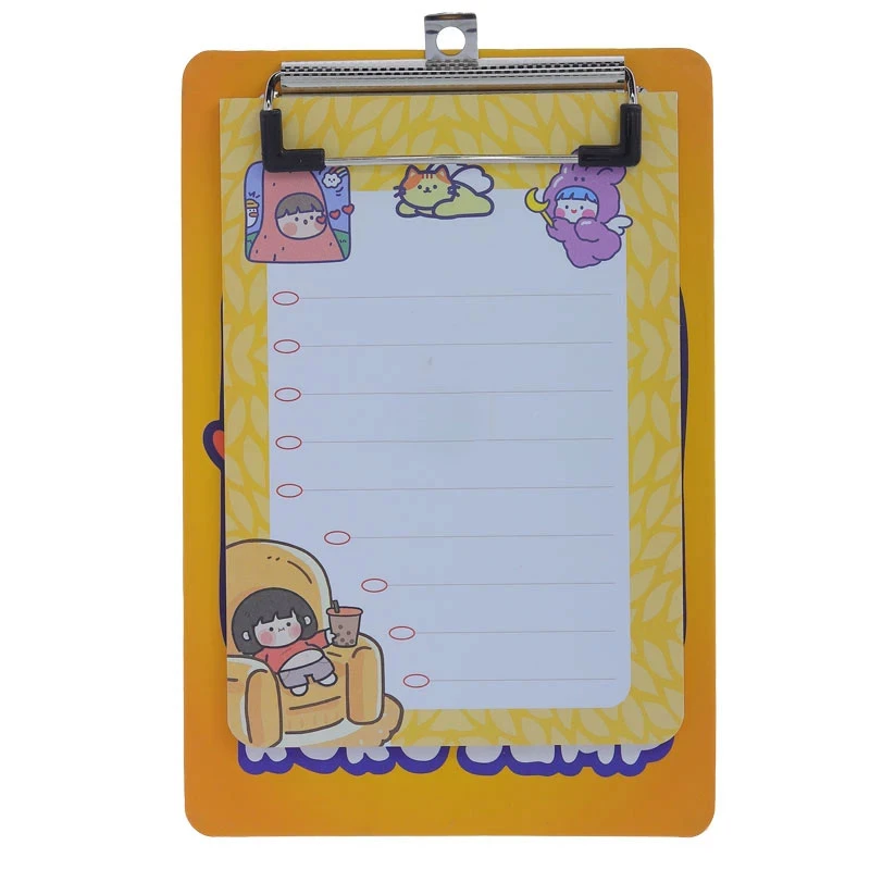 تخته شاسی سویل مدل چک لیست طرح فانتزی کد 1208 سایز A5 به همراه کاغذ یادداشت