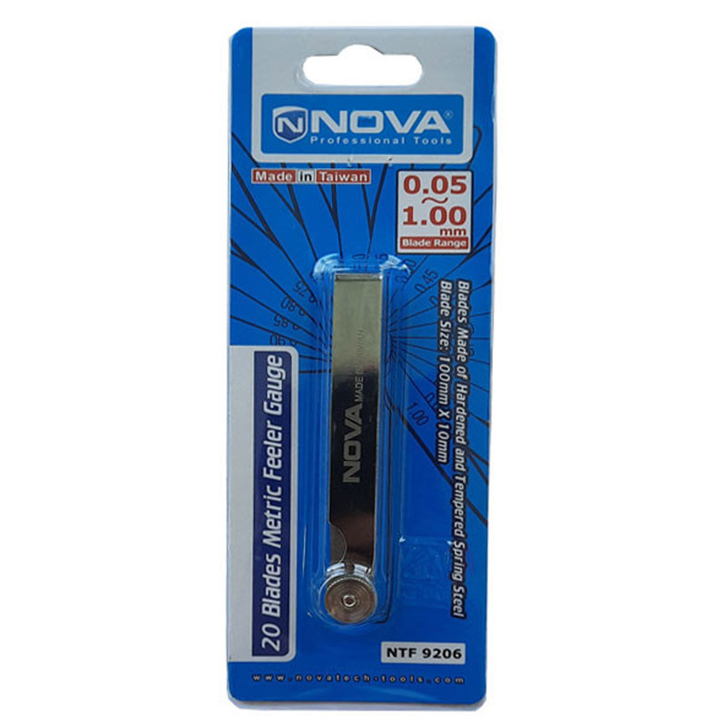 آچار فیلر نووا مدل NTF 9206 مجموعه 20 عددی آچار فیلر نووا مدل NTF 9206 مجموعه 20 عددی