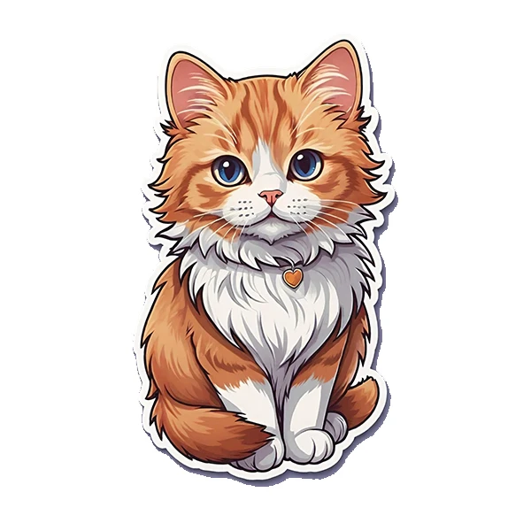 استیکر پارچه و لباس پاد آفرین طرح گربه بامزه کد 579