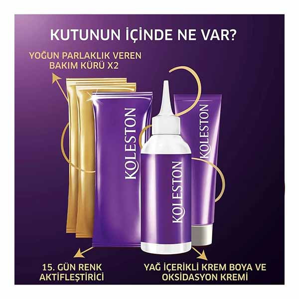کیت رنگ مو ولا سری skf شماره 5.4 حجم 50 میلی لیتر رنگ فندقی روشن
