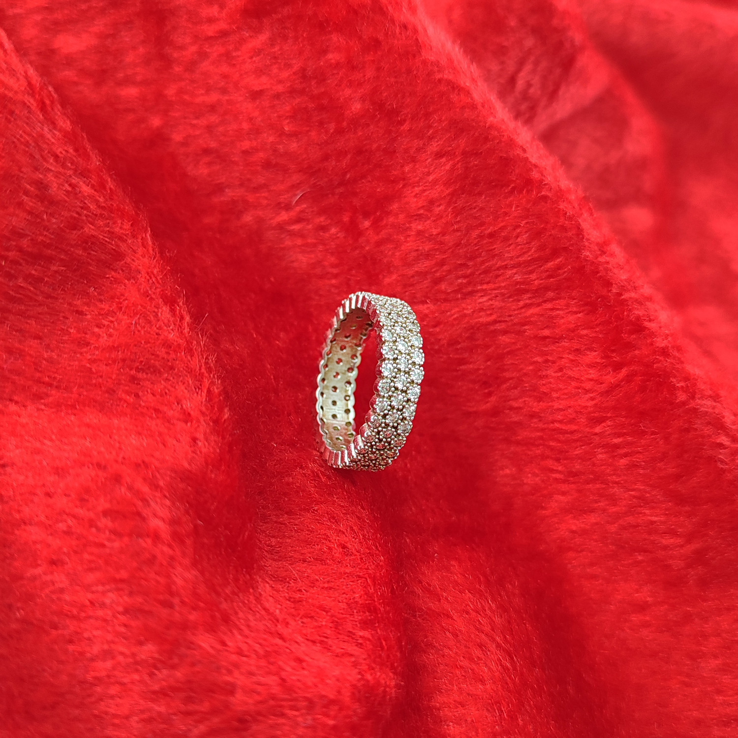 انگشتر نقره زنانه مدل پرنسس کد NG3723