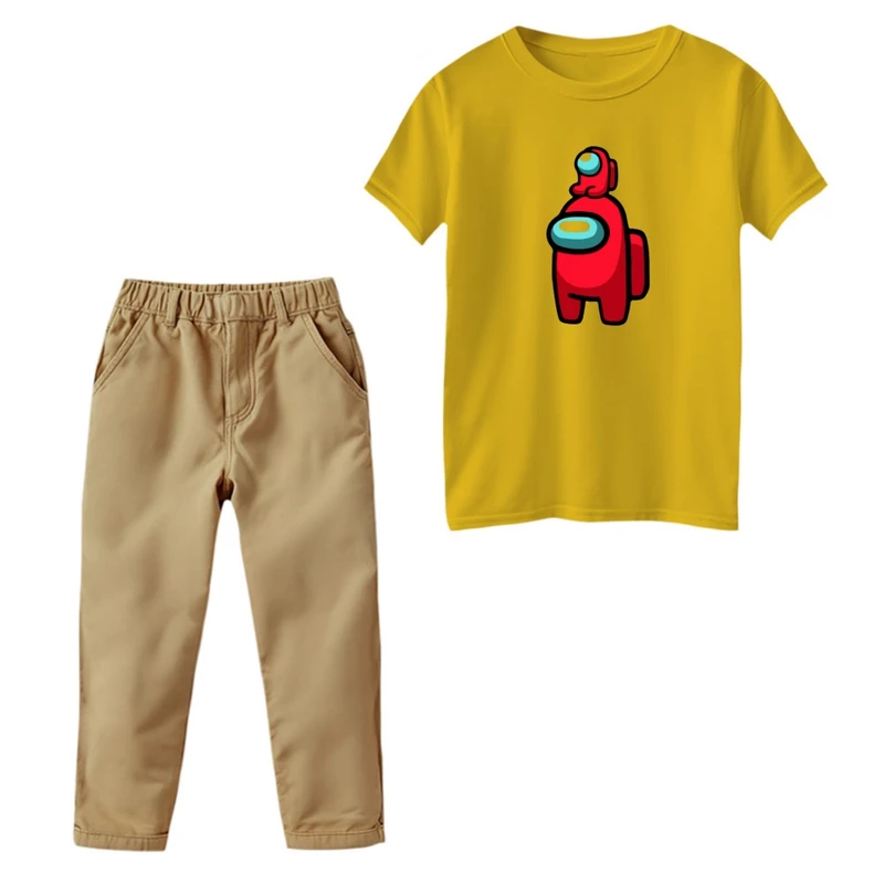 ست تی‌شرت و شلوار پسرانه مدل امانگ آس