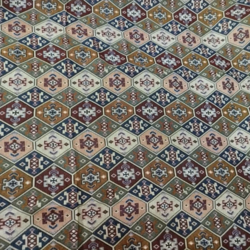 روفرشی مدل زیرسفره ای جاجیم مدل0088  زمینه چند رنگ