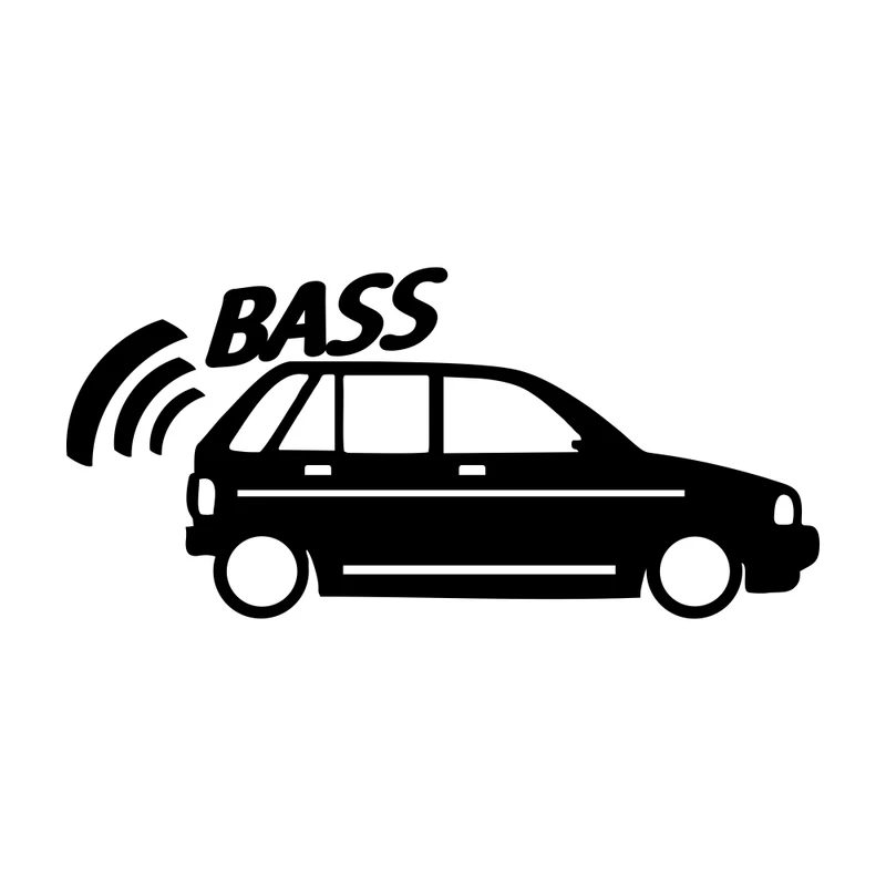 برچسب بدنه خودرو طرح ماشین BASS کد MT-B391 مناسب برای پراید 111