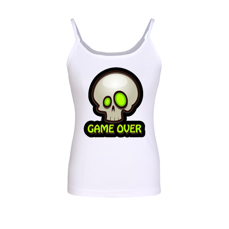 تاپ زنانه طرح Game over کد 436