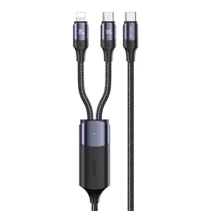 کابل تبدیل  USB-C به USB-C / لایتنینگ  یوسمز مدل US-SJ550 طول 1.2 متر