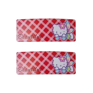 گیره مو زنانه تق تقی مدل کیتی بسته 2 عددی