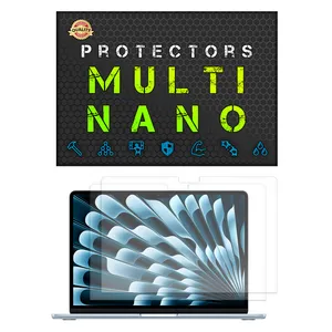 Multi Nano X-S2M Model Anti Reflex Screen Protector For Apple MacBook Air 13 M4 13.6 Inch 2025 Laptop Pack Of 2