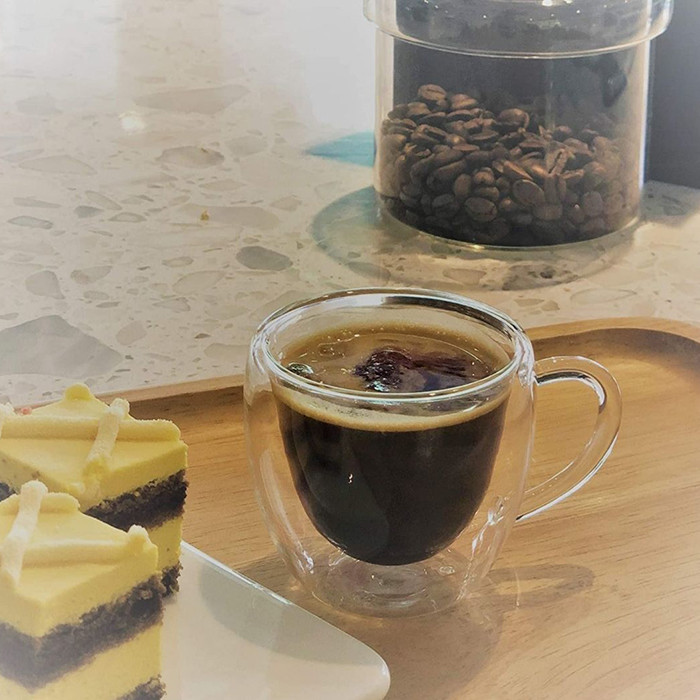 فنجان مدل دوجداره دسته دار کد ۹۲ بسته ۶ عددی فنجان مدل دوجداره دسته دار کد ۹۲ بسته ۶ عددی