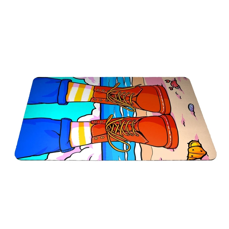 ماوس پد مدل کفش و ساحل سایز 24x37 سانتی متر