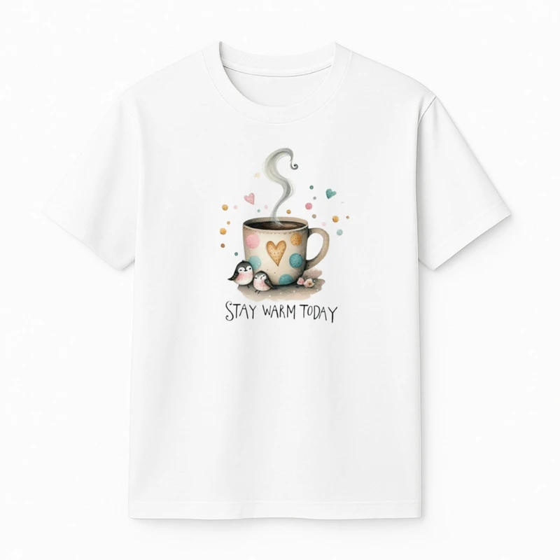 تی‌شرت آستین کوتاه پسرانه مدل فنجان 