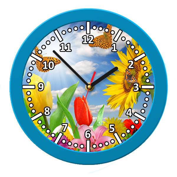 ساعت دیواری مدل گل