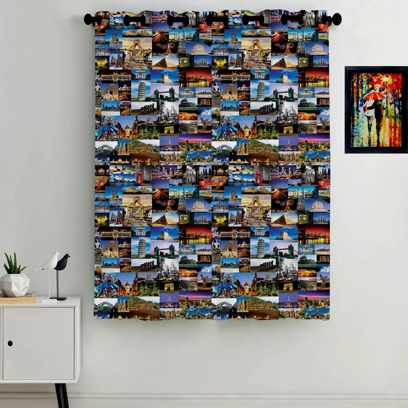 پرده رنس مدل C2-50083 ارتفاع 190 سانتی متر