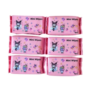 دستمال مرطوب کودک مدل کرومی مجموعه 6 عددی