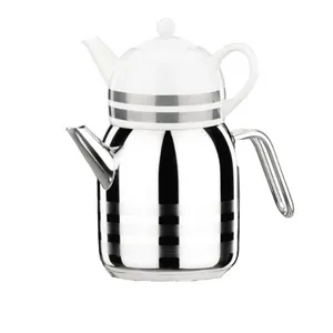 کتری و قوری کرکماز مدل Astra کد 098-02 به همراه ست 3 عددی اردورخوری