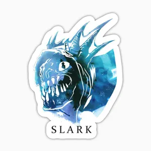 استیکر لپ تاپ و موبایل بووم طرح بازیDota2 مدل Slark کد LA86