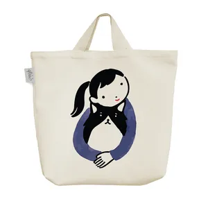 ساک خرید خندالو مدل دختر و سگ کد 9257