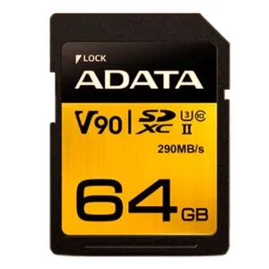 کارت حافظه‌ SDXC ای دیتا مدل Premier ONE V90 کلاس 10 استاندارد UHS-II U3 سرعت 290MBps ظرفیت 64 گیگابایت