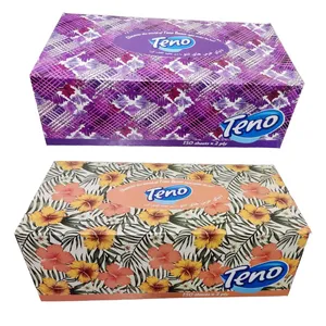 دستمال کاغذی 150 برگ دو لایه تنو مدل A01 مجموعه 2 عددی
