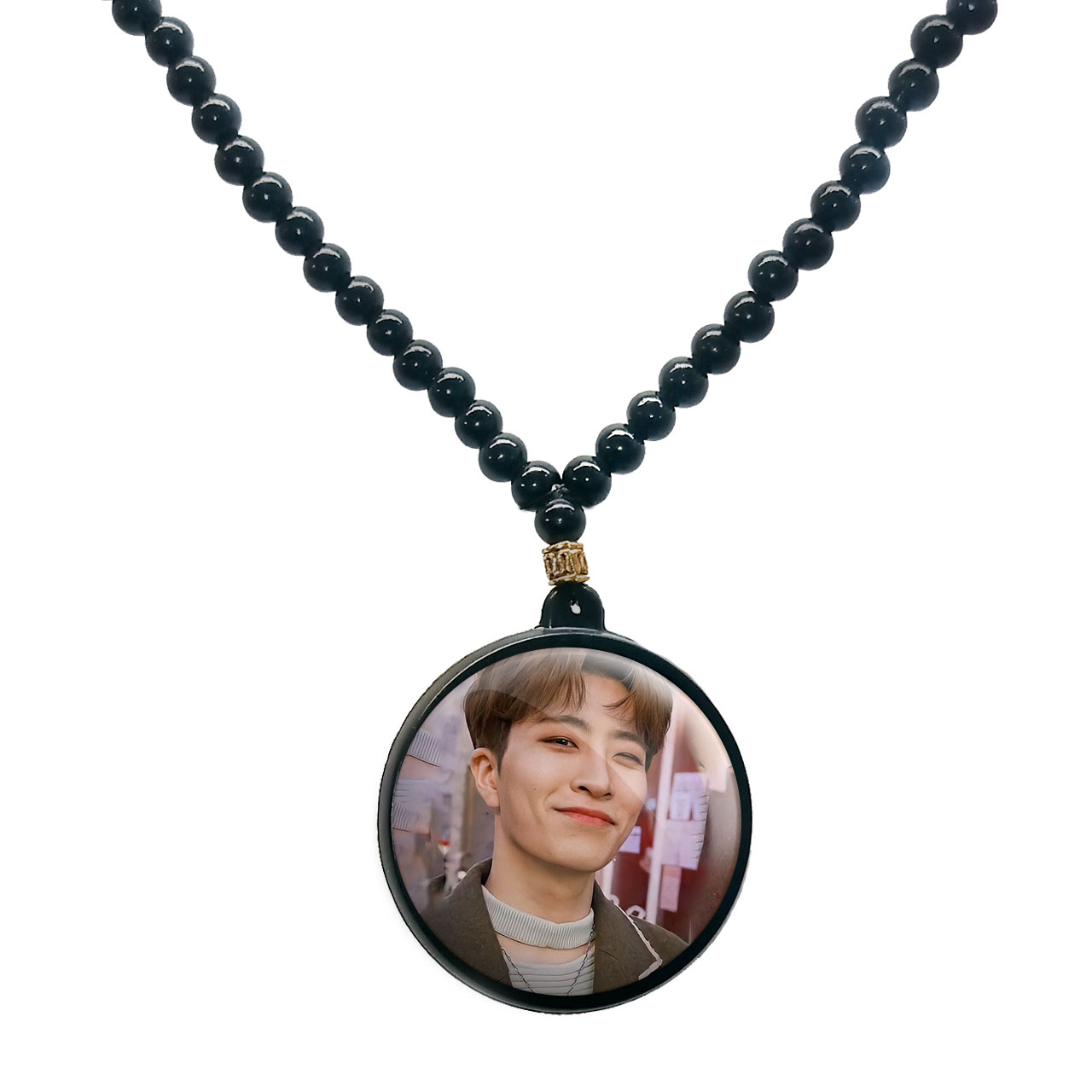 گردنبند پرمانه طرح GOT7 کد pmd.19157 مدل دو طرفه