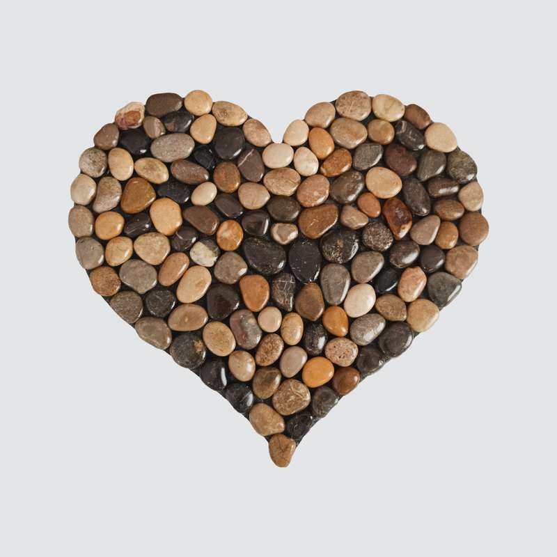 زیرقابلمه مدل سنگی طرح قلب