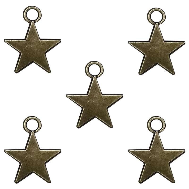 آویز دستبند طرح ستاره کد RCC-33 بسته 5 عددی