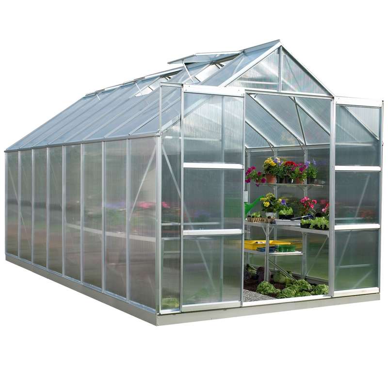 گلخانه پیش ساخته خانه سبز مدل فلورا D48