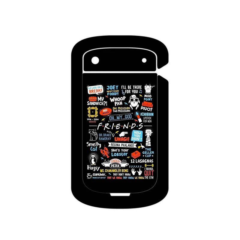 برچسب پوششی ماهوت مدل Friends 2 مناسب برای گوشی موبایل بلک بری Bold Touch 9900