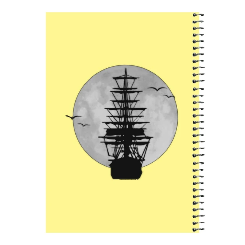 دفتر مشق 80 برگ اس جی مدل کشتی  