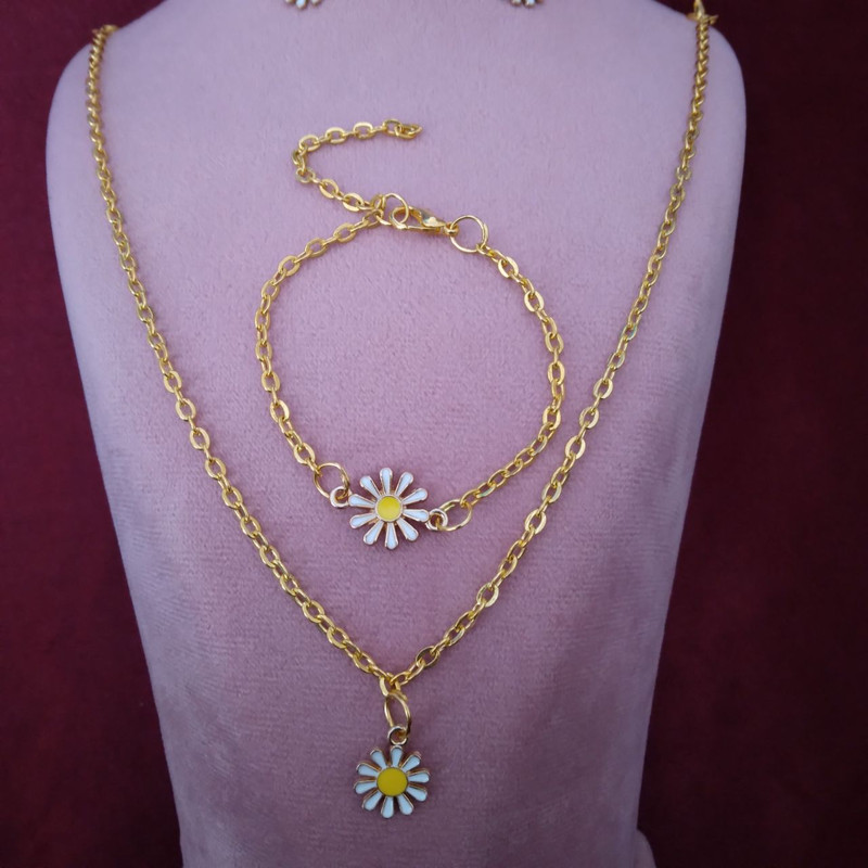 نیم ست دخترانه مدل بابونه