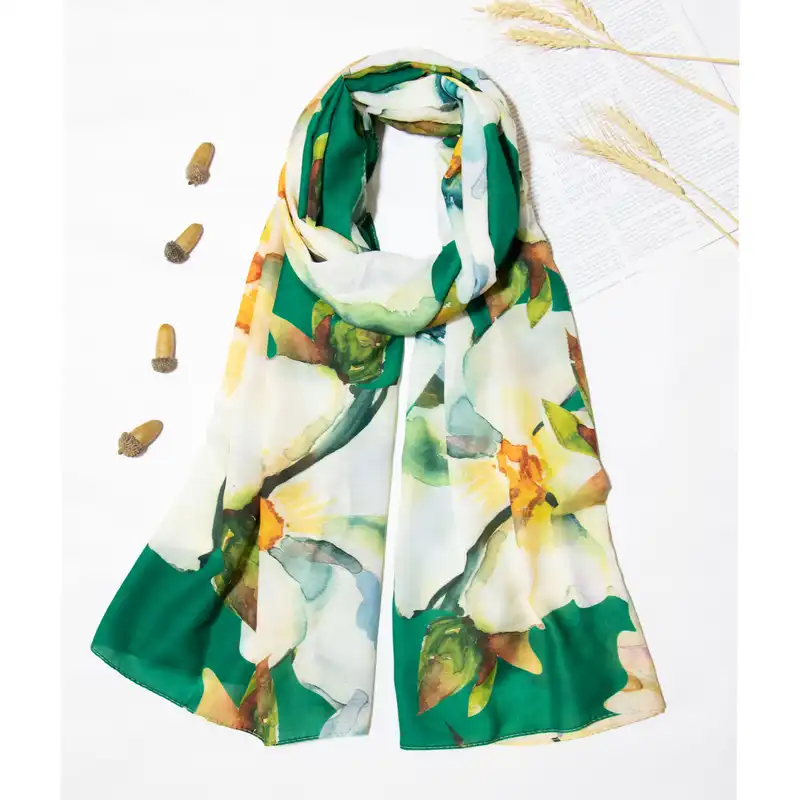 شال زنانه مدل نخی پنبه مزونی کد ANA-1406