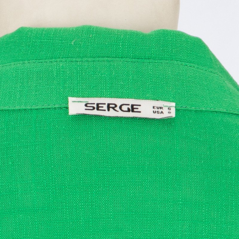 شومیز آستین بلند زنانه سرژه مدل 207294 رنگ سبز